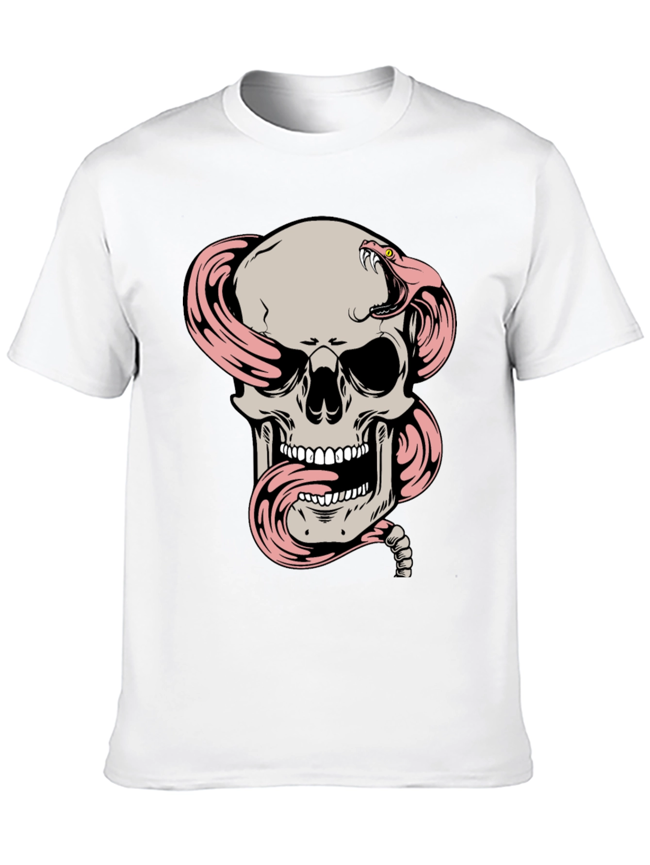 Skull and Snake Graphic T-Shirt