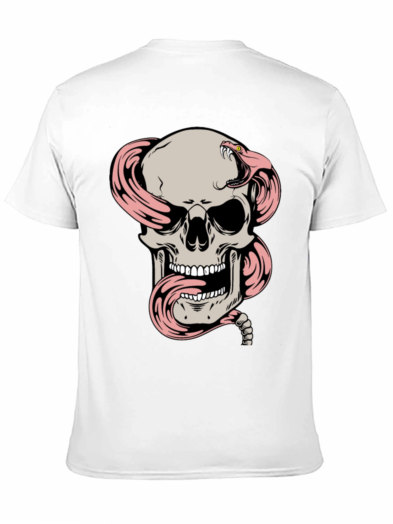 Skull and Snake Graphic T-Shirt