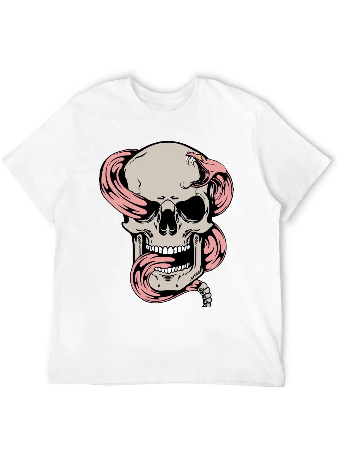Skull and Snake Graphic T-Shirt