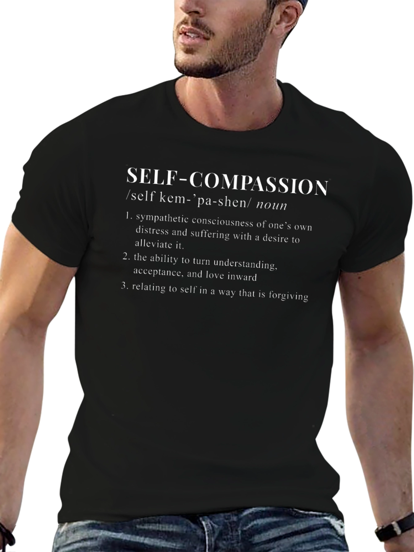 Self-Compassion Definition Graphic T-Shirt