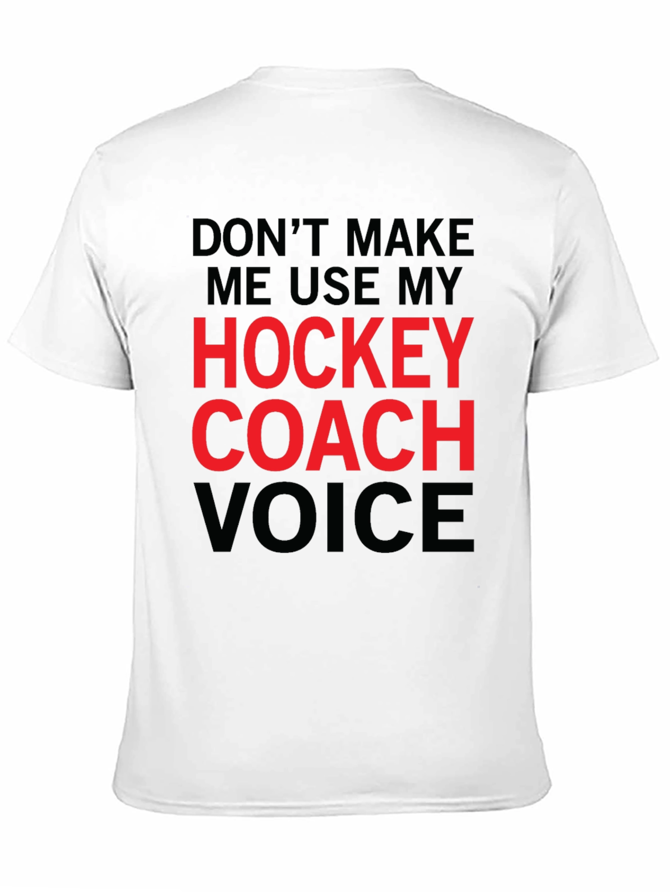 Hockey Coach Voice Graphic Tee - Black
