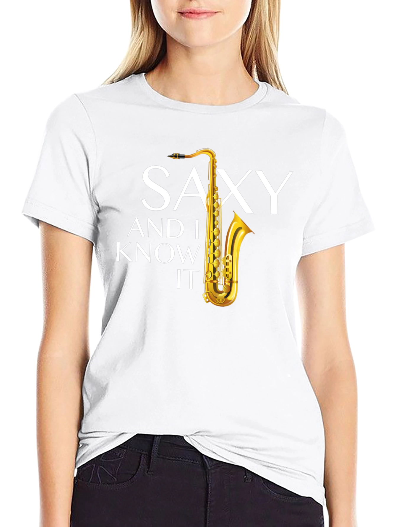 Saxy and I Know It Graphic Tee