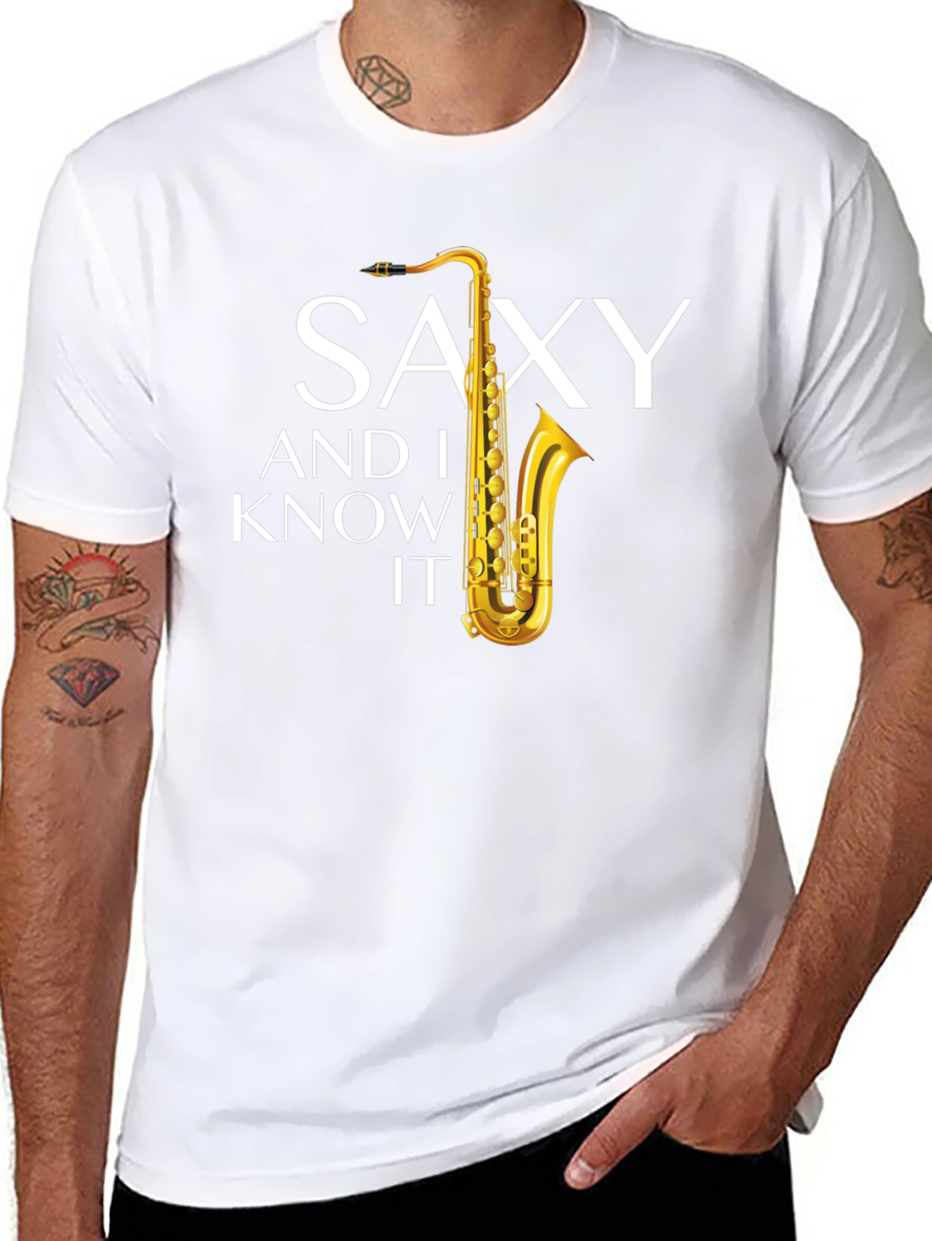 Saxy and I Know It Graphic Tee