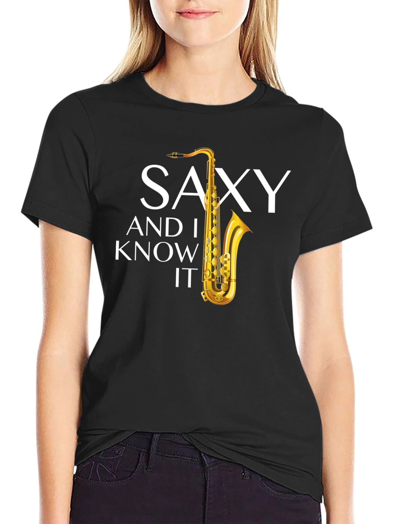 Saxy and I Know It Graphic Tee