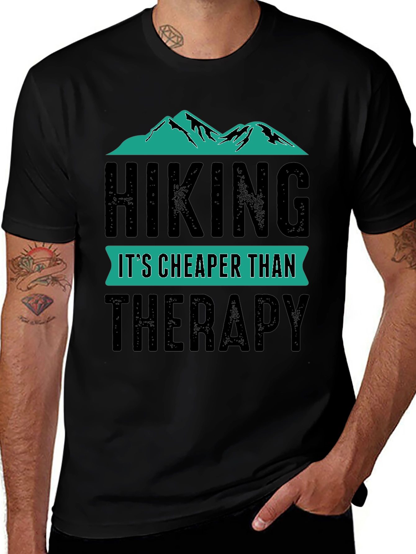 Hiking Cheaper Than Therapy T-Shirt