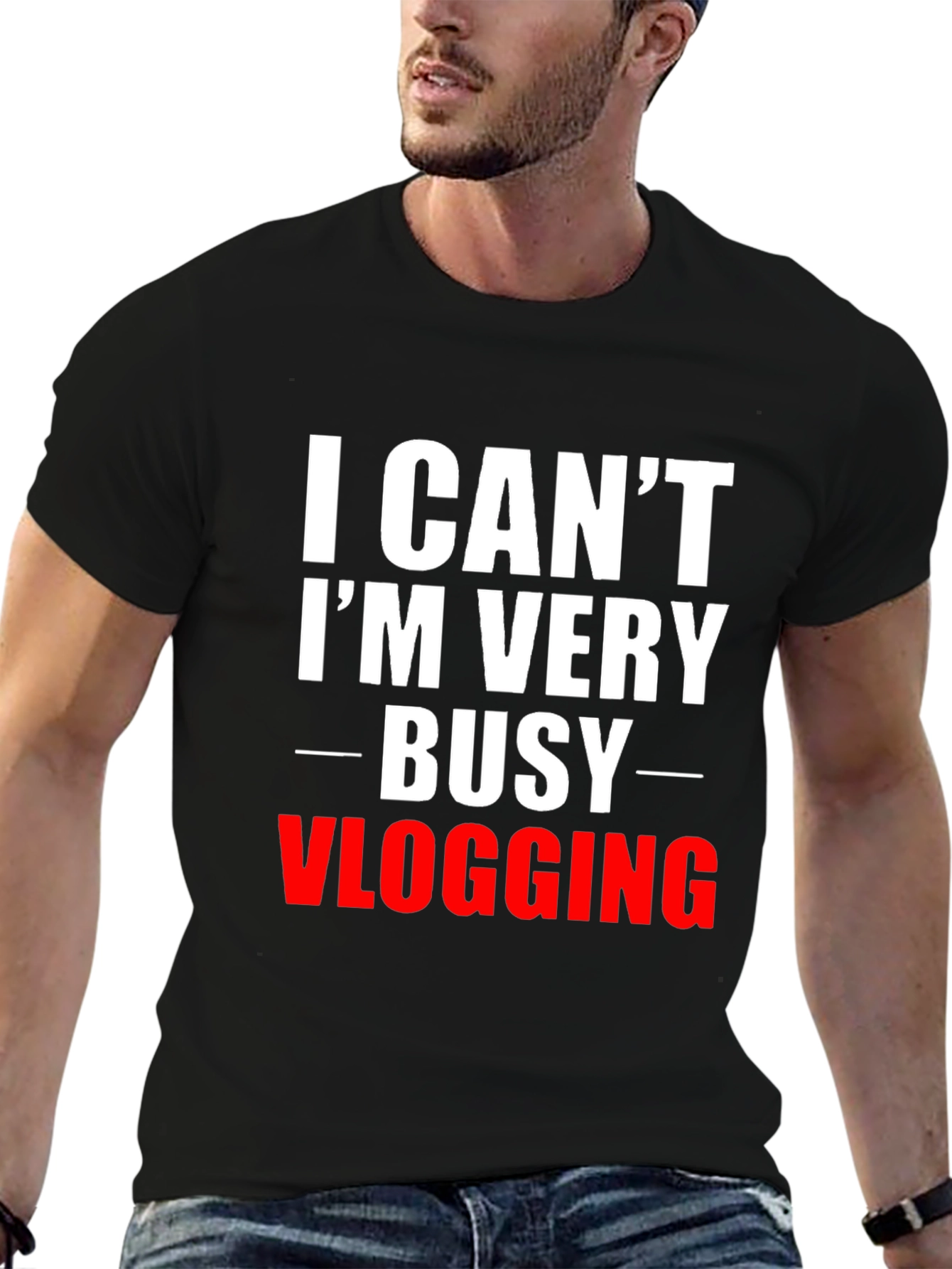 Funny Vlogging T-Shirt - I Cant Im Very Busy