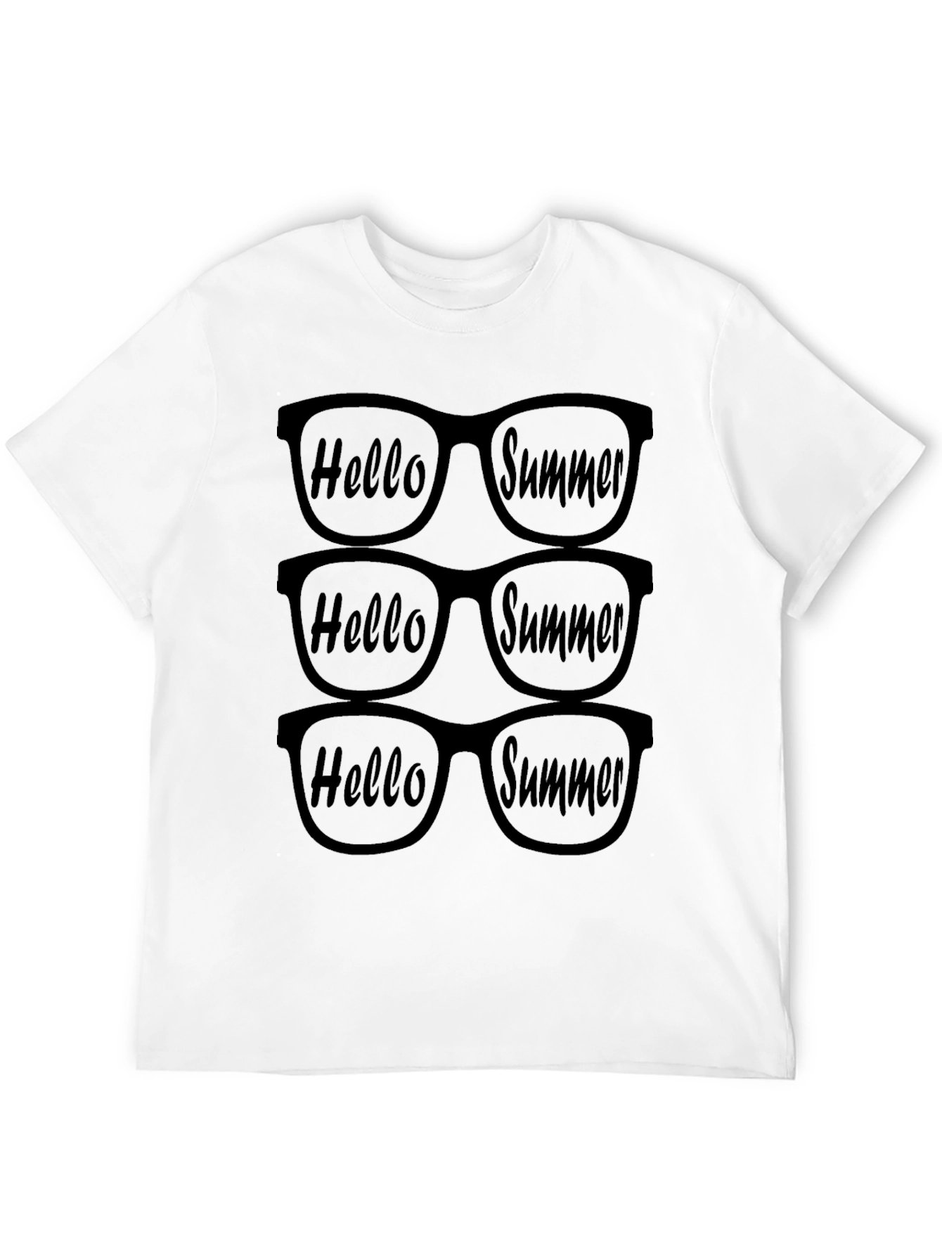 Hello Summer T-Shirt Sunglasses Graphic
