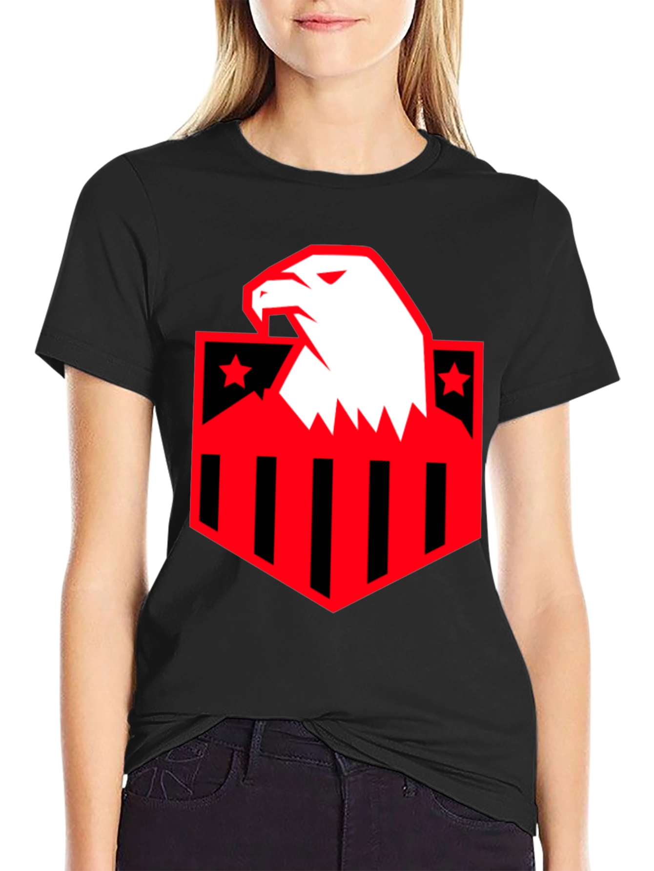 American Eagle Shield Graphic T-Shirt - Black
