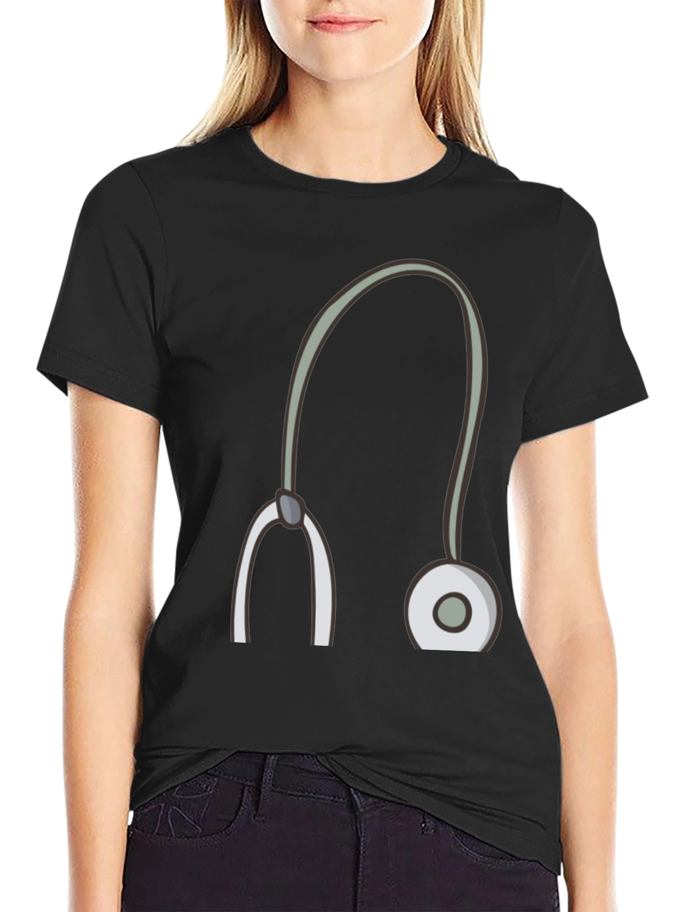 Stethoscope Graphic Tee - Medical Professional Style