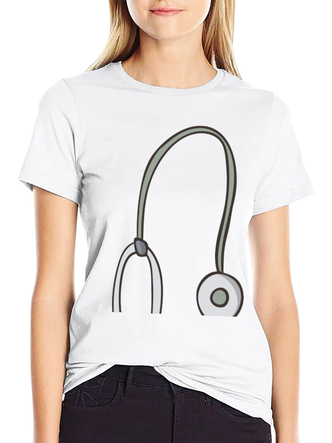 Stethoscope Graphic Tee - Medical Professional Style