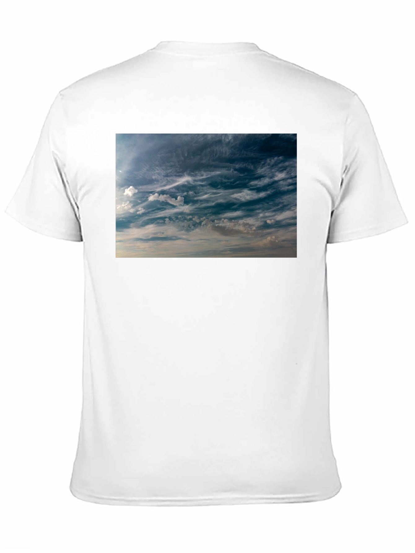 Sky Cloudscape Black T-Shirt