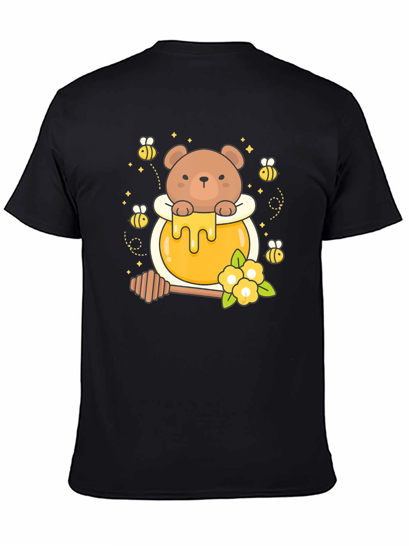 Honey Bear T-Shirt Cute Cartoon Style