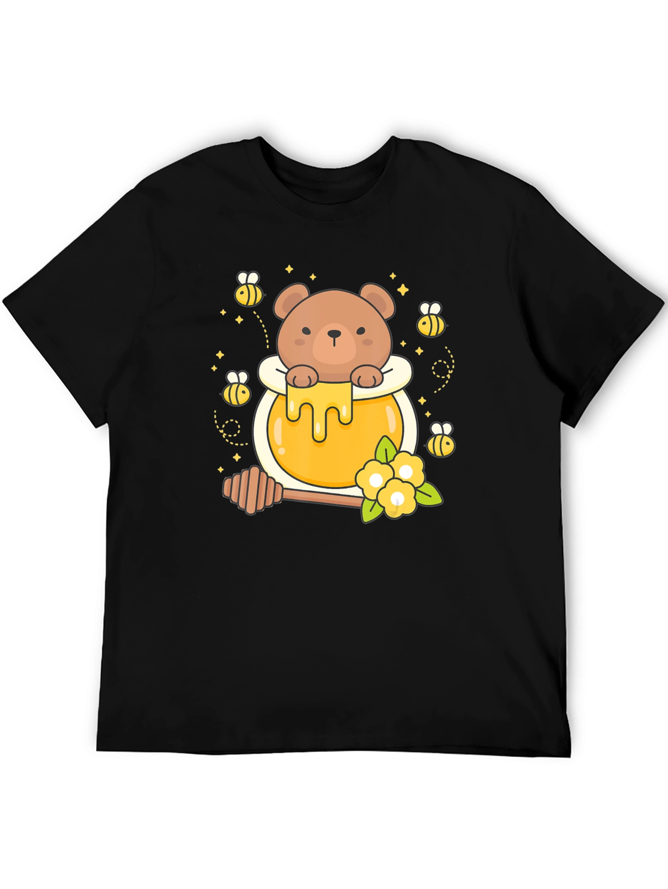 Honey Bear T-Shirt Cute Cartoon Style