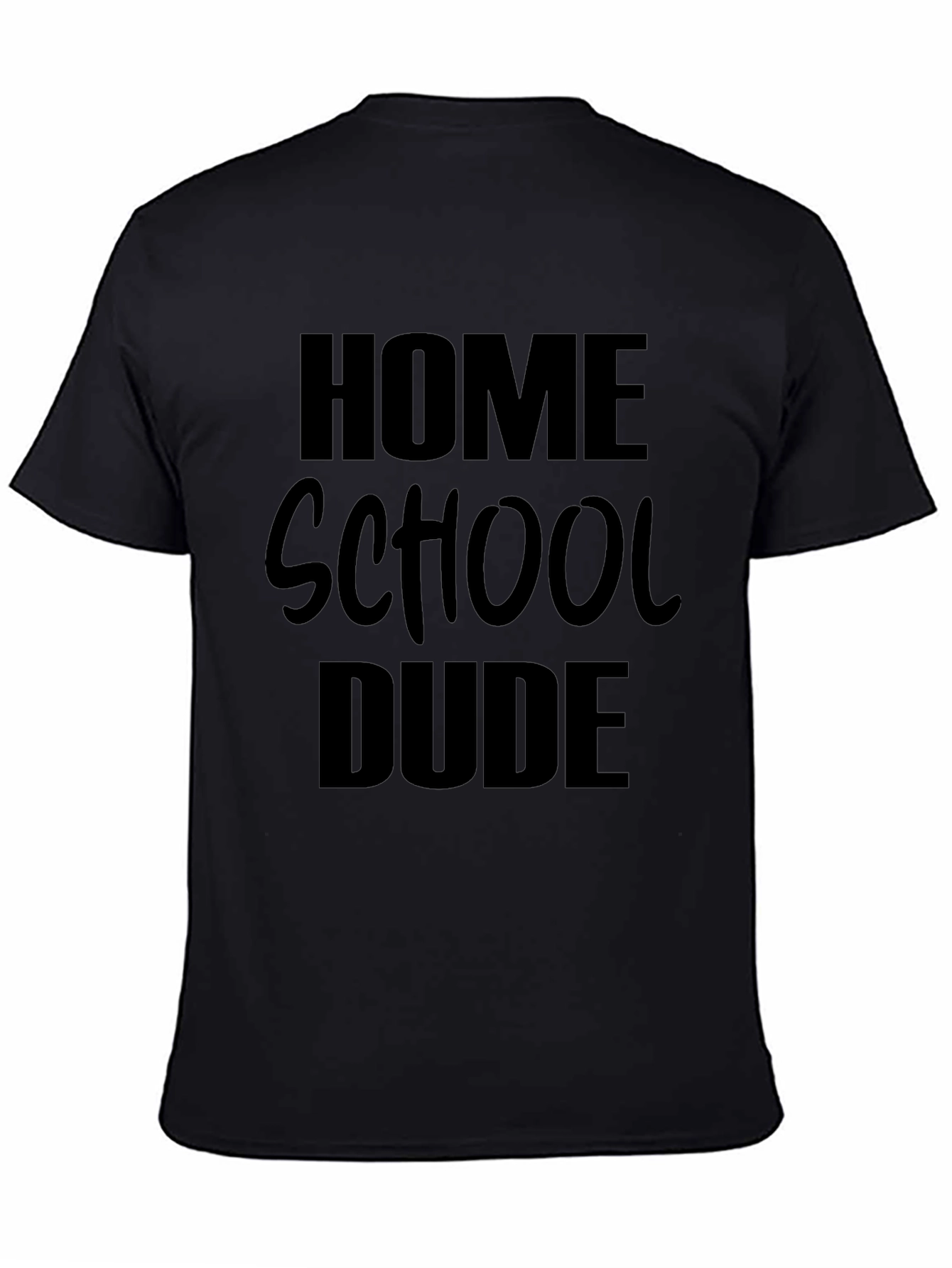 Homeschool Dude Black T-Shirt