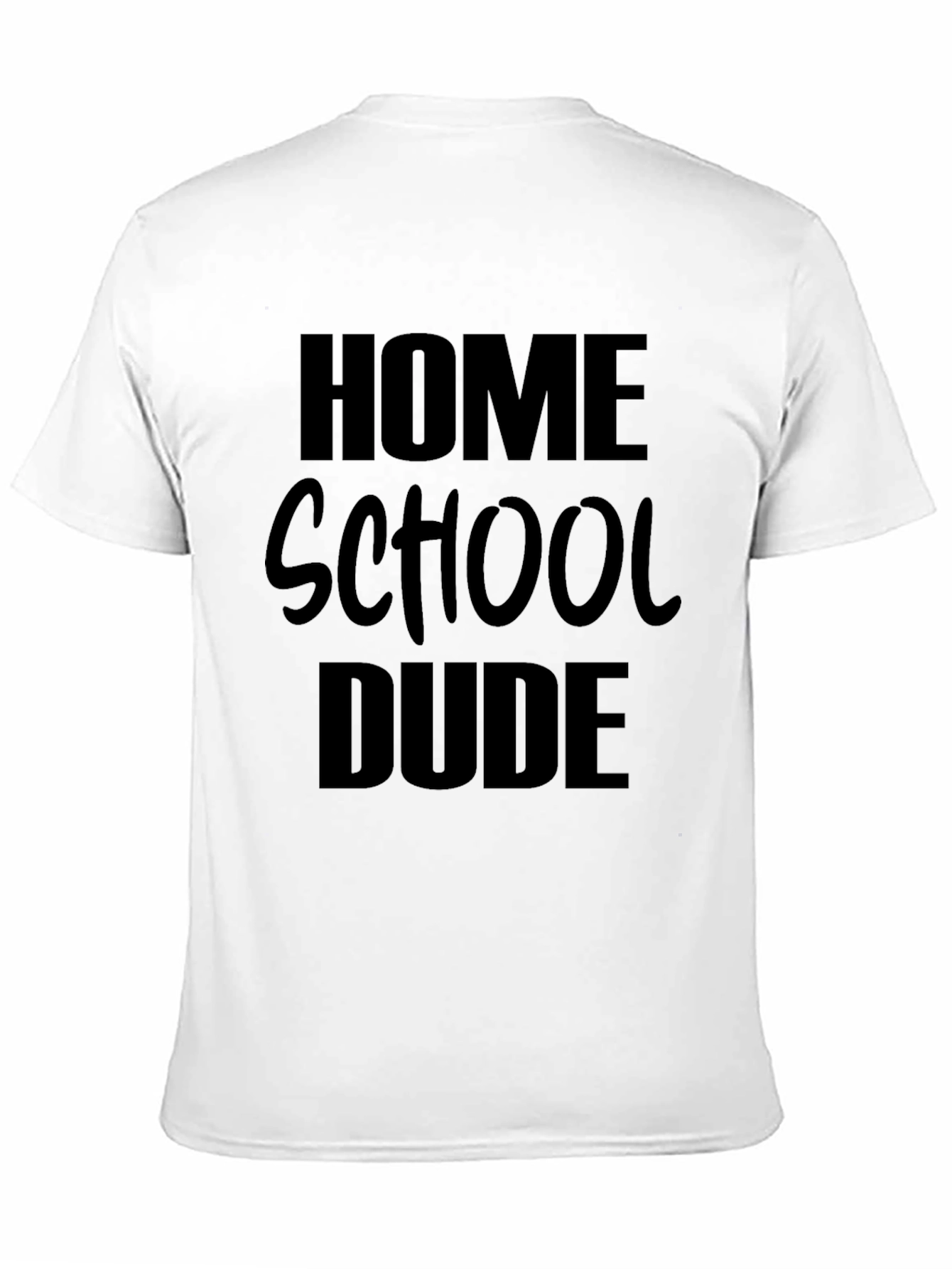 Homeschool Dude Black T-Shirt