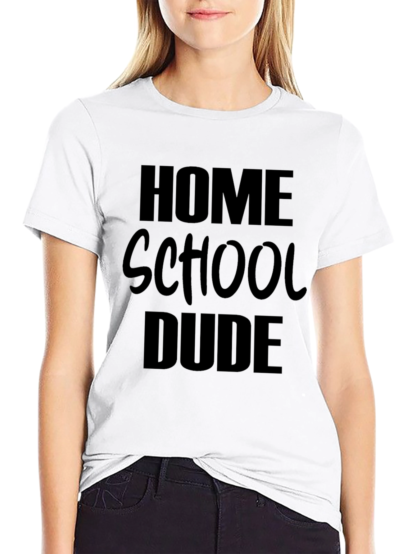 Homeschool Dude Black T-Shirt