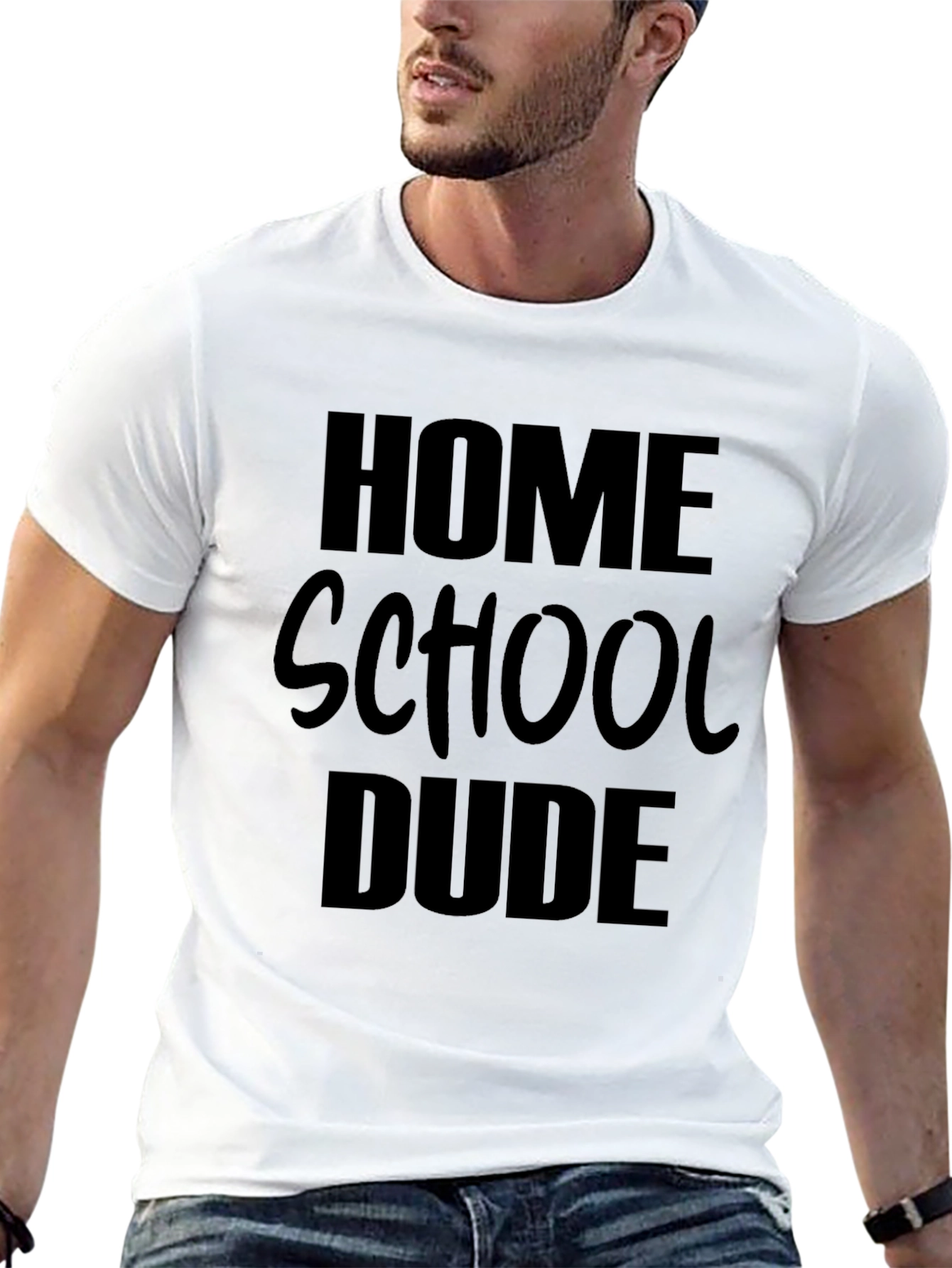 Homeschool Dude Black T-Shirt