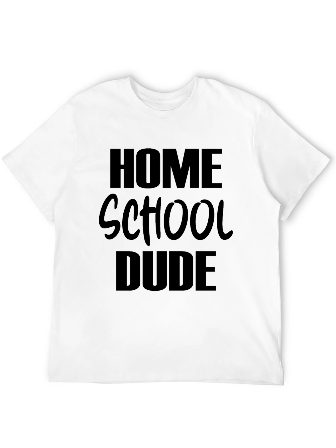 Homeschool Dude Black T-Shirt