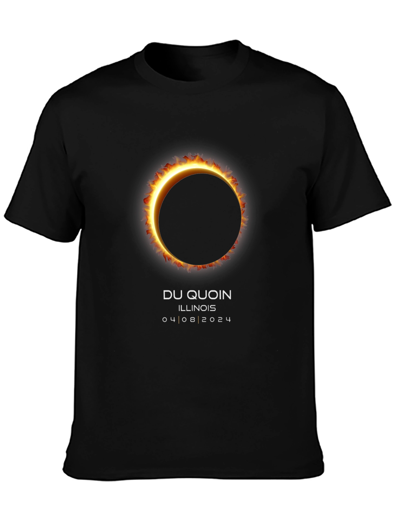 Total Solar Eclipse Du Quoin Illinois 2024 T-Shirt