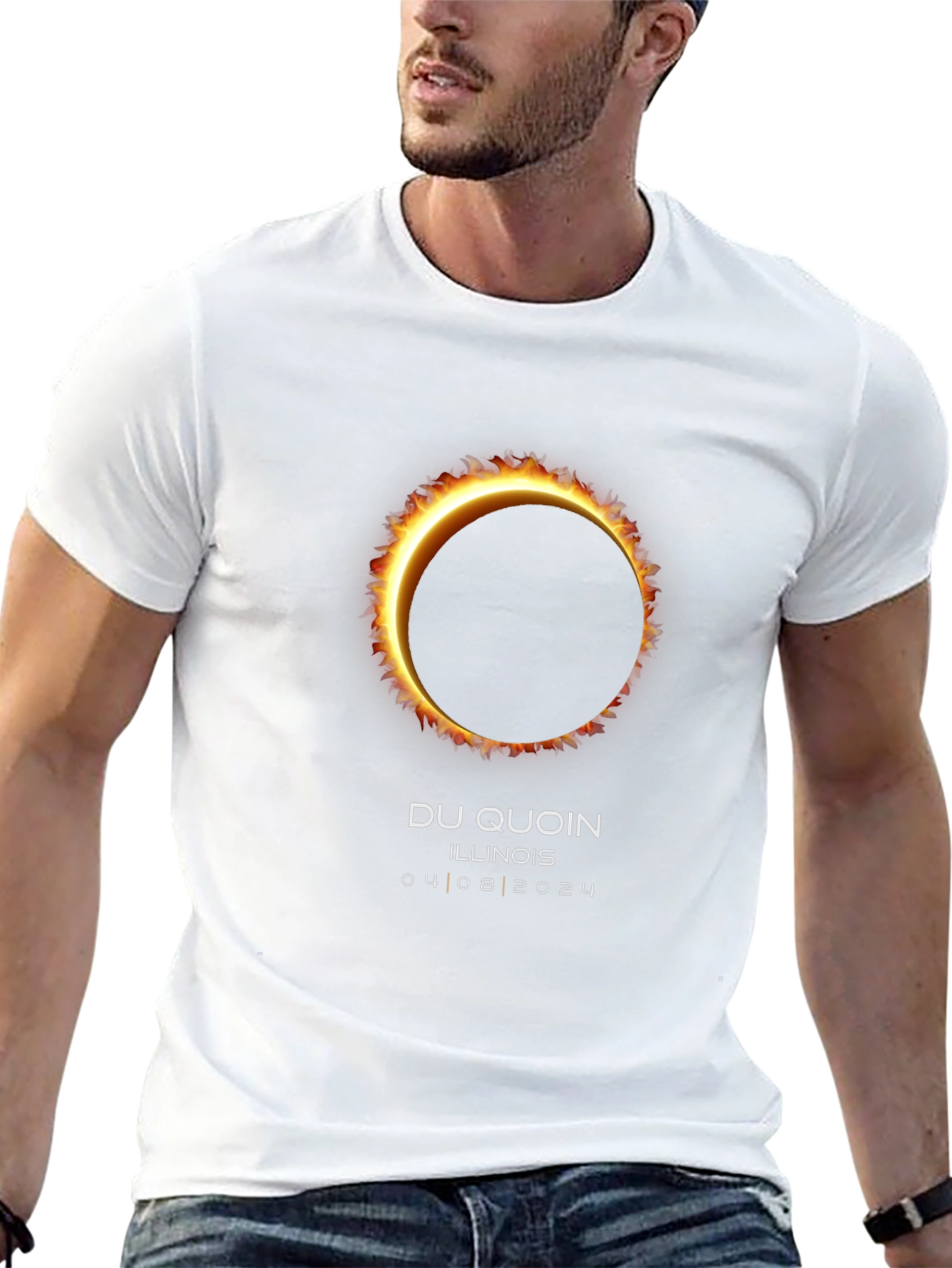 Total Solar Eclipse Du Quoin Illinois 2024 T-Shirt