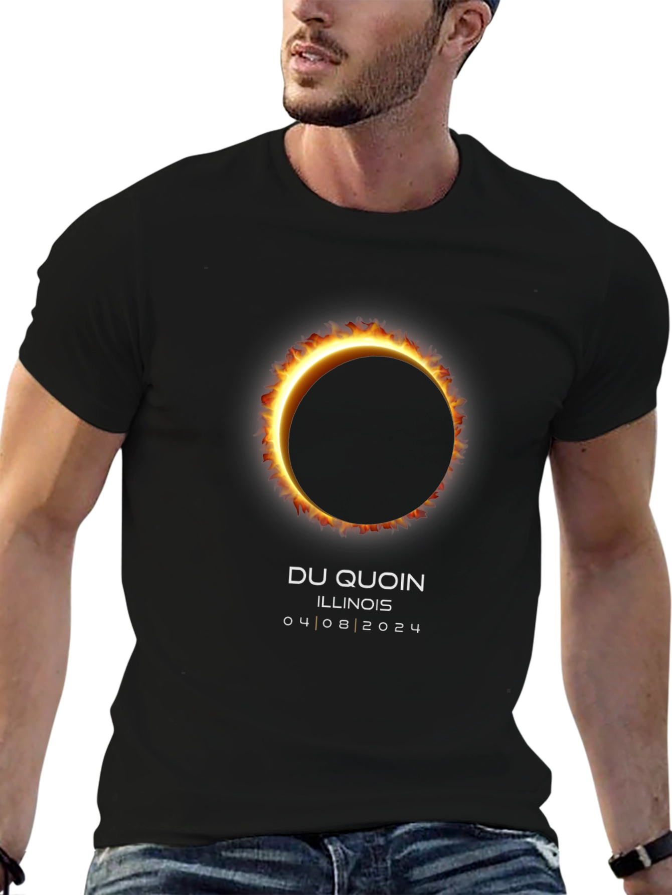 Total Solar Eclipse Du Quoin Illinois 2024 T-Shirt