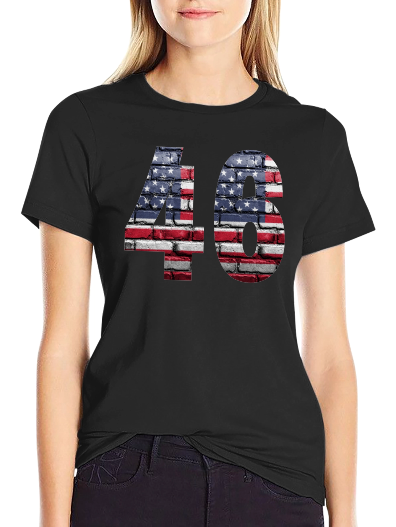 USA Flag 46 Graphic T-Shirt
