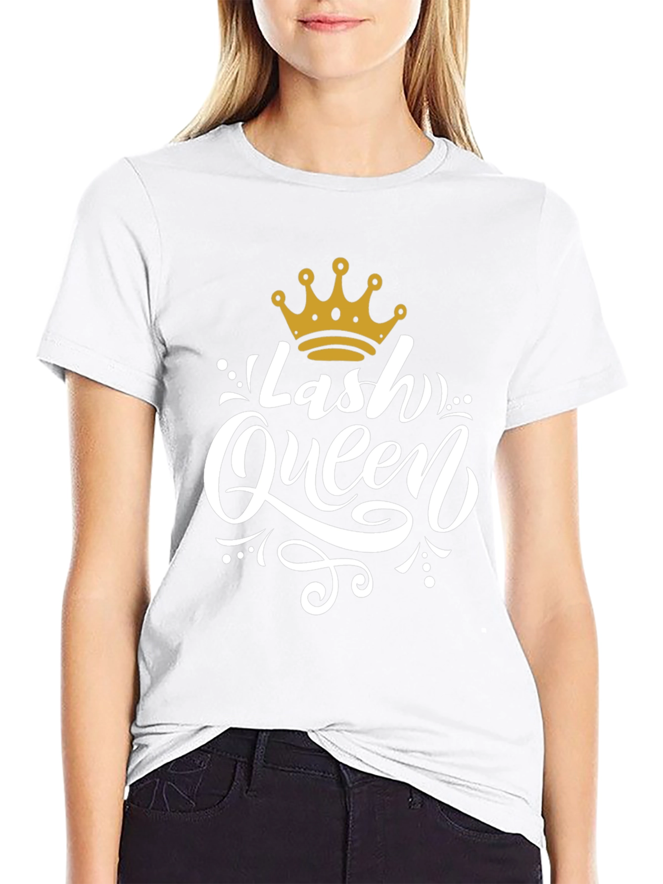 Lash Queen Black T-Shirt - Stylish Graphic Tee