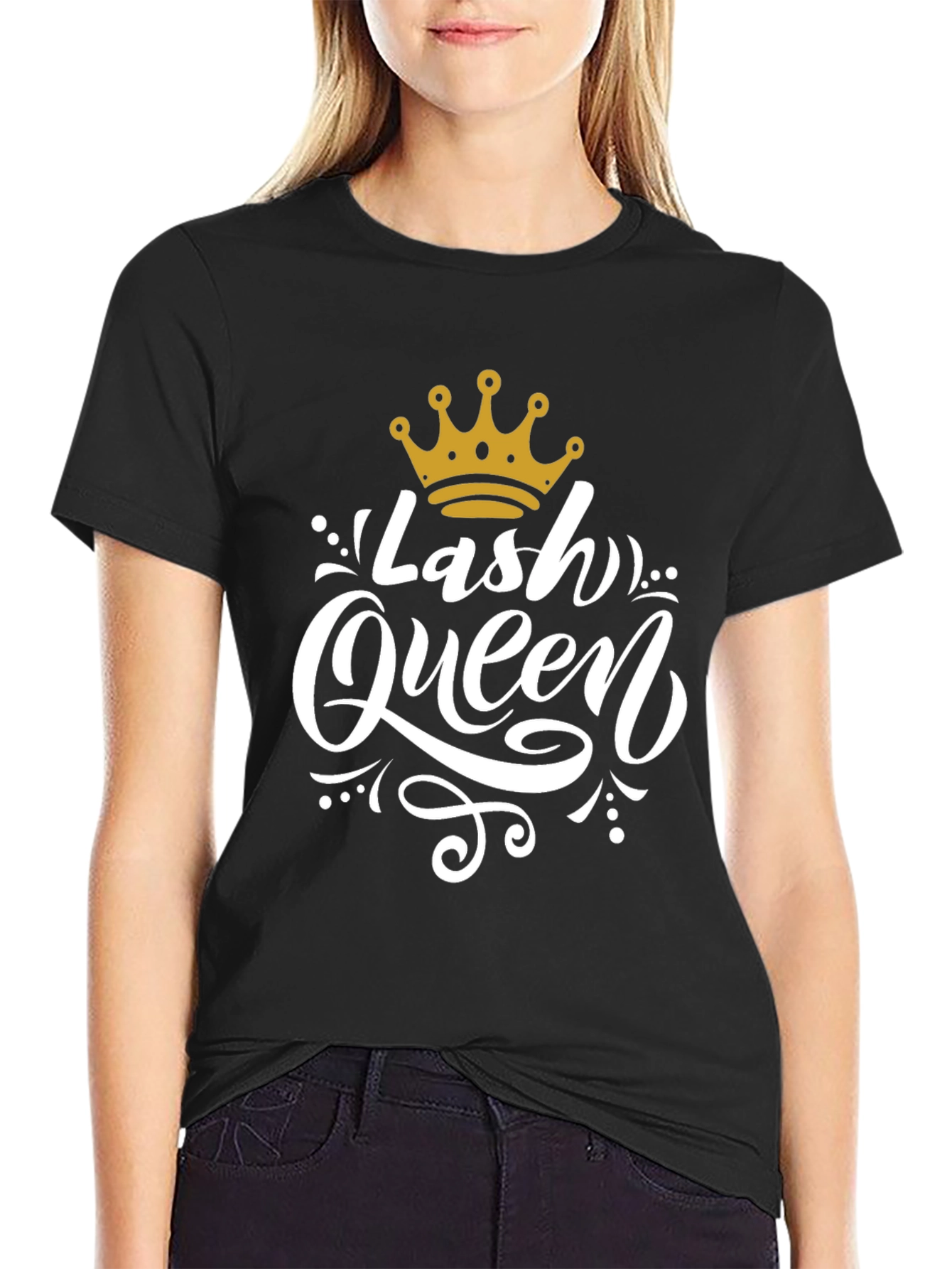 Lash Queen Black T-Shirt - Stylish Graphic Tee