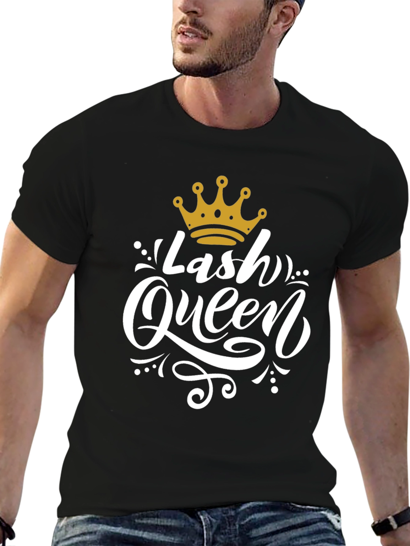 Lash Queen Black T-Shirt - Stylish Graphic Tee