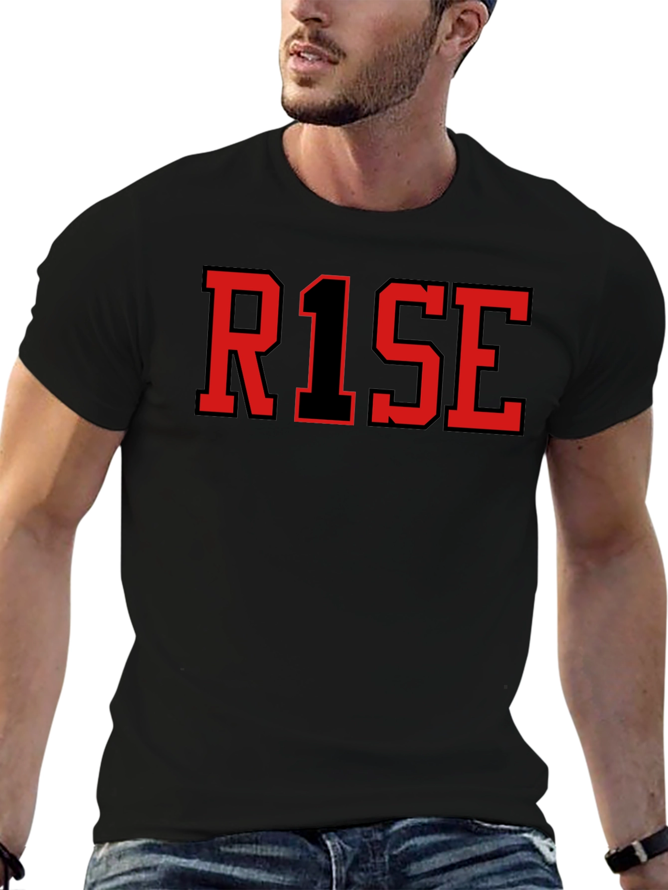 RISE Graphic T-Shirt - Black