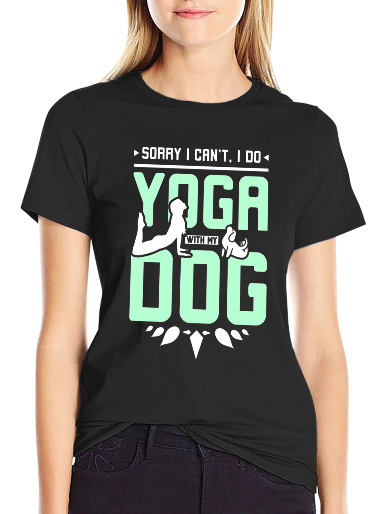 Yoga With My Dog Graphic Tee