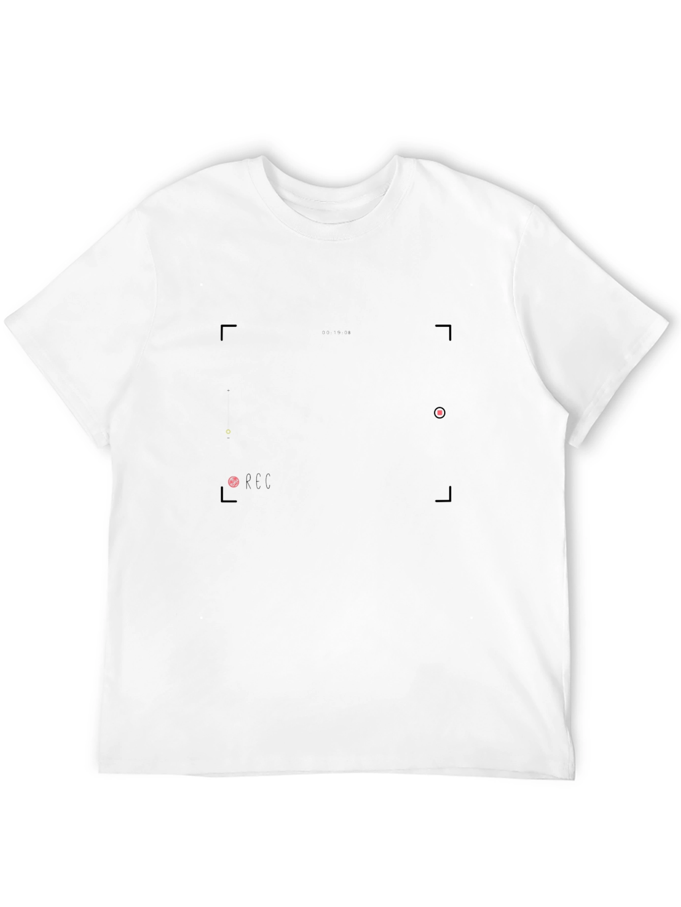 Mens Black Graphic Tee - Modern Design