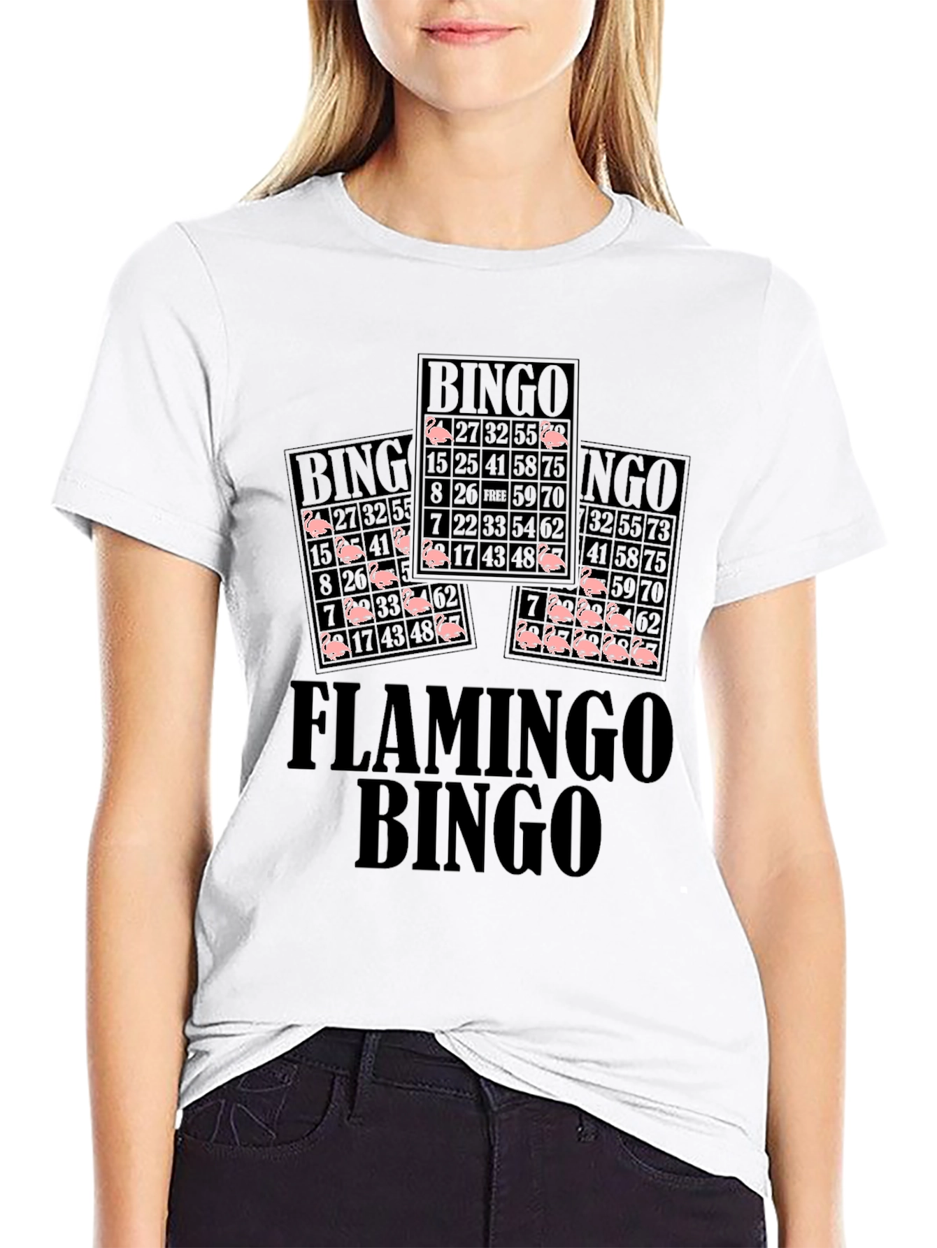 Flamingo Bingo T-Shirt - Novelty Graphic Tee