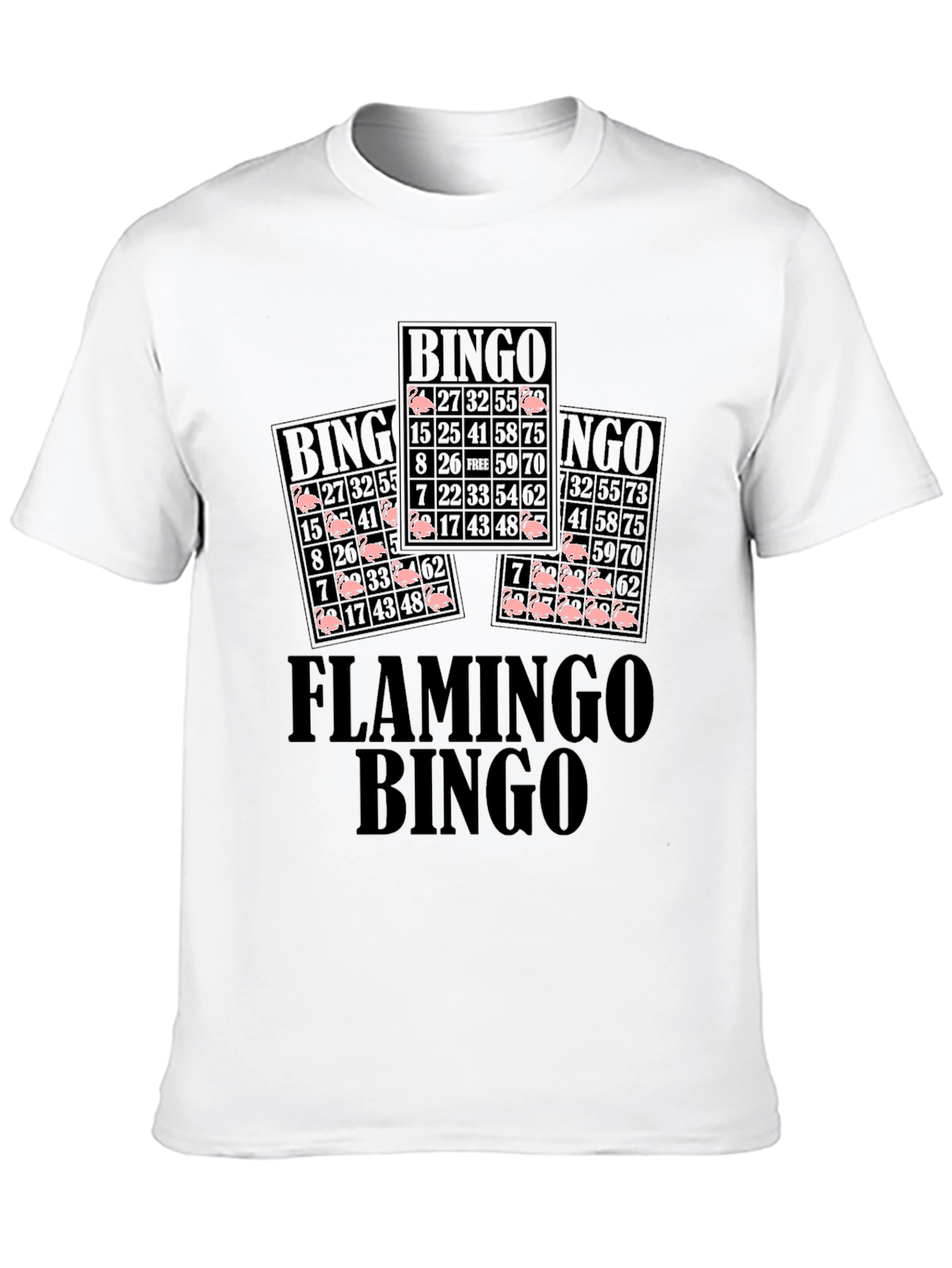 Flamingo Bingo T-Shirt - Novelty Graphic Tee