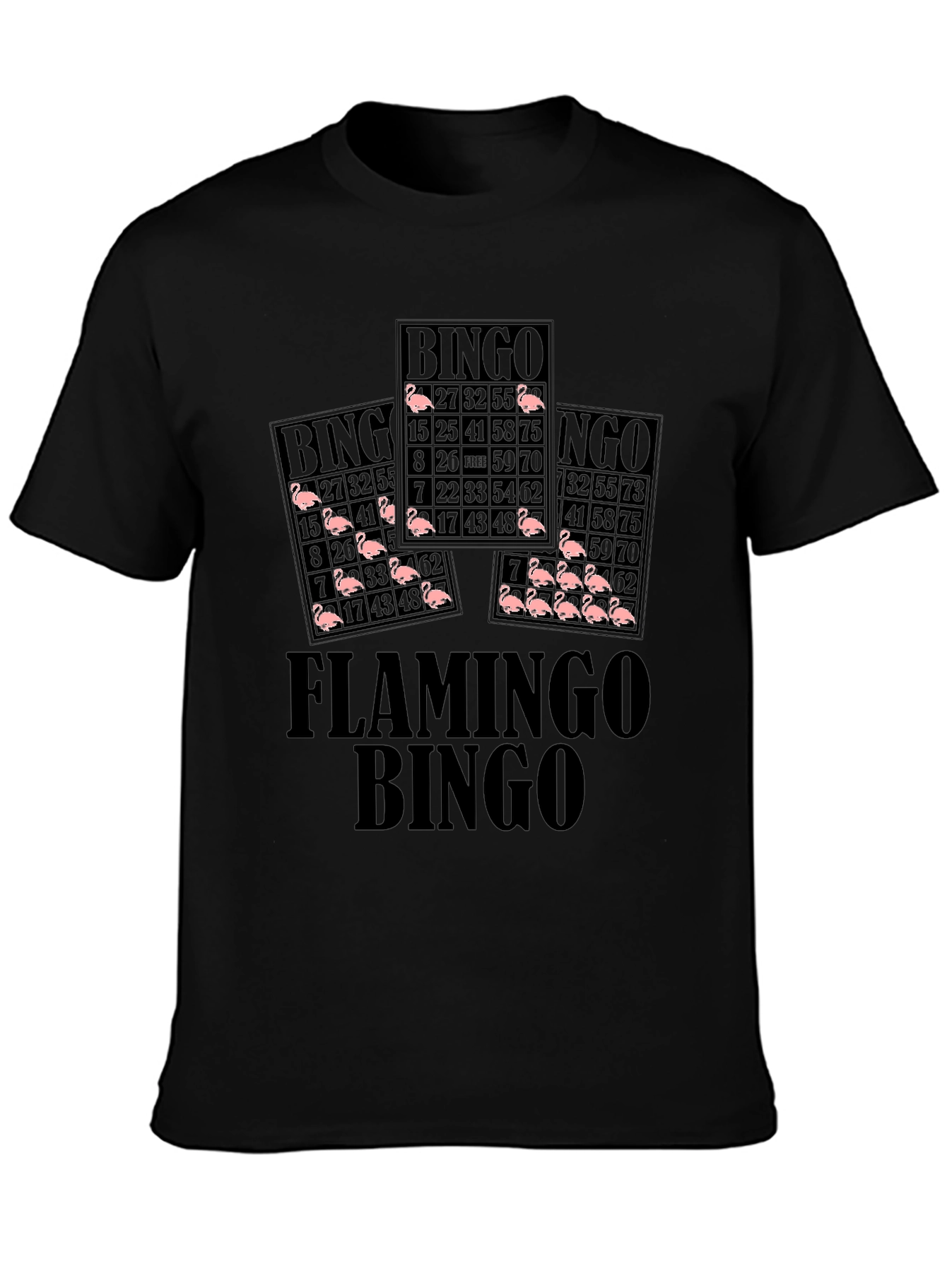 Flamingo Bingo T-Shirt - Novelty Graphic Tee