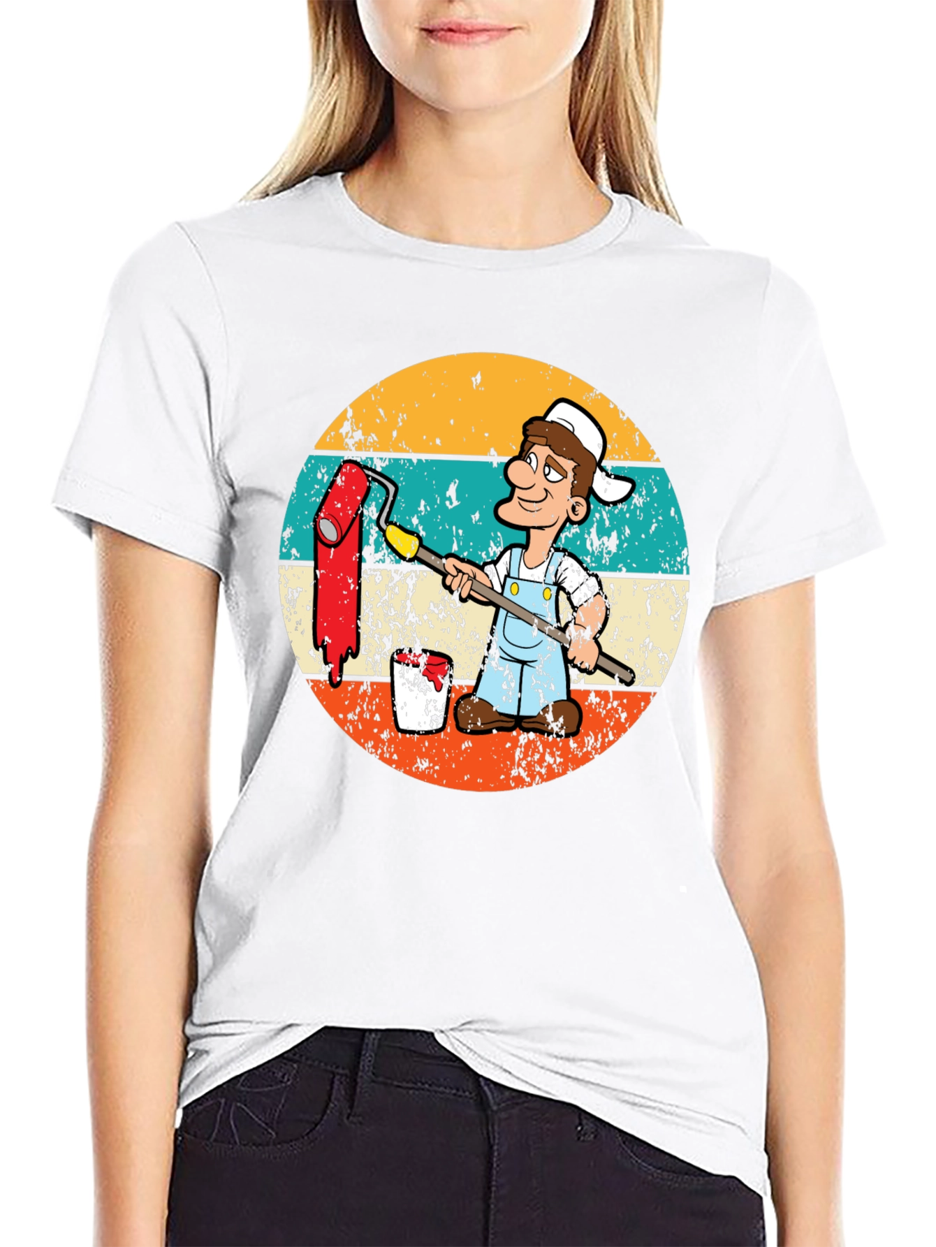 Painter Cartoon Retro T-Shirt