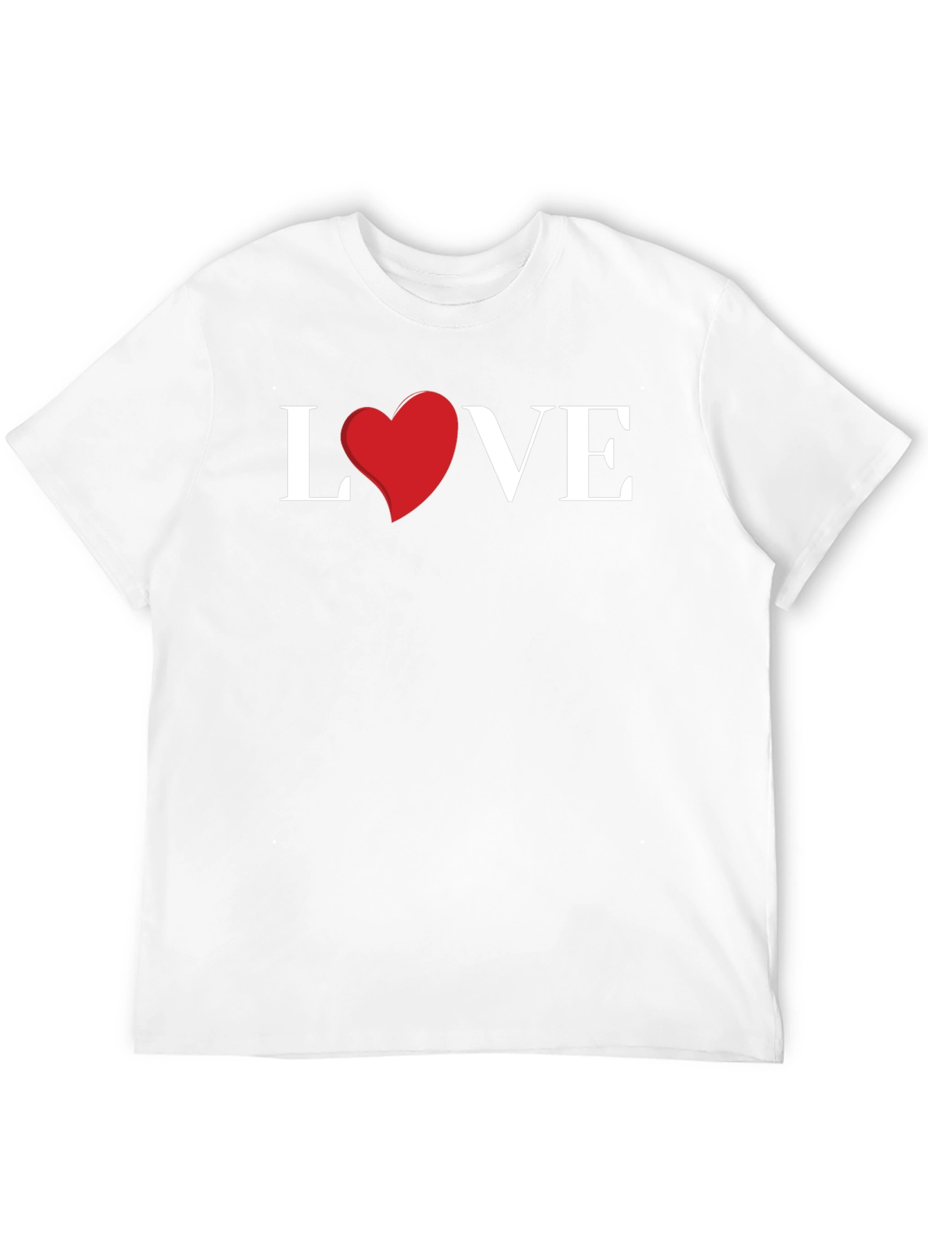 Love Heart Graphic Tee - Stylish Black T-Shirt