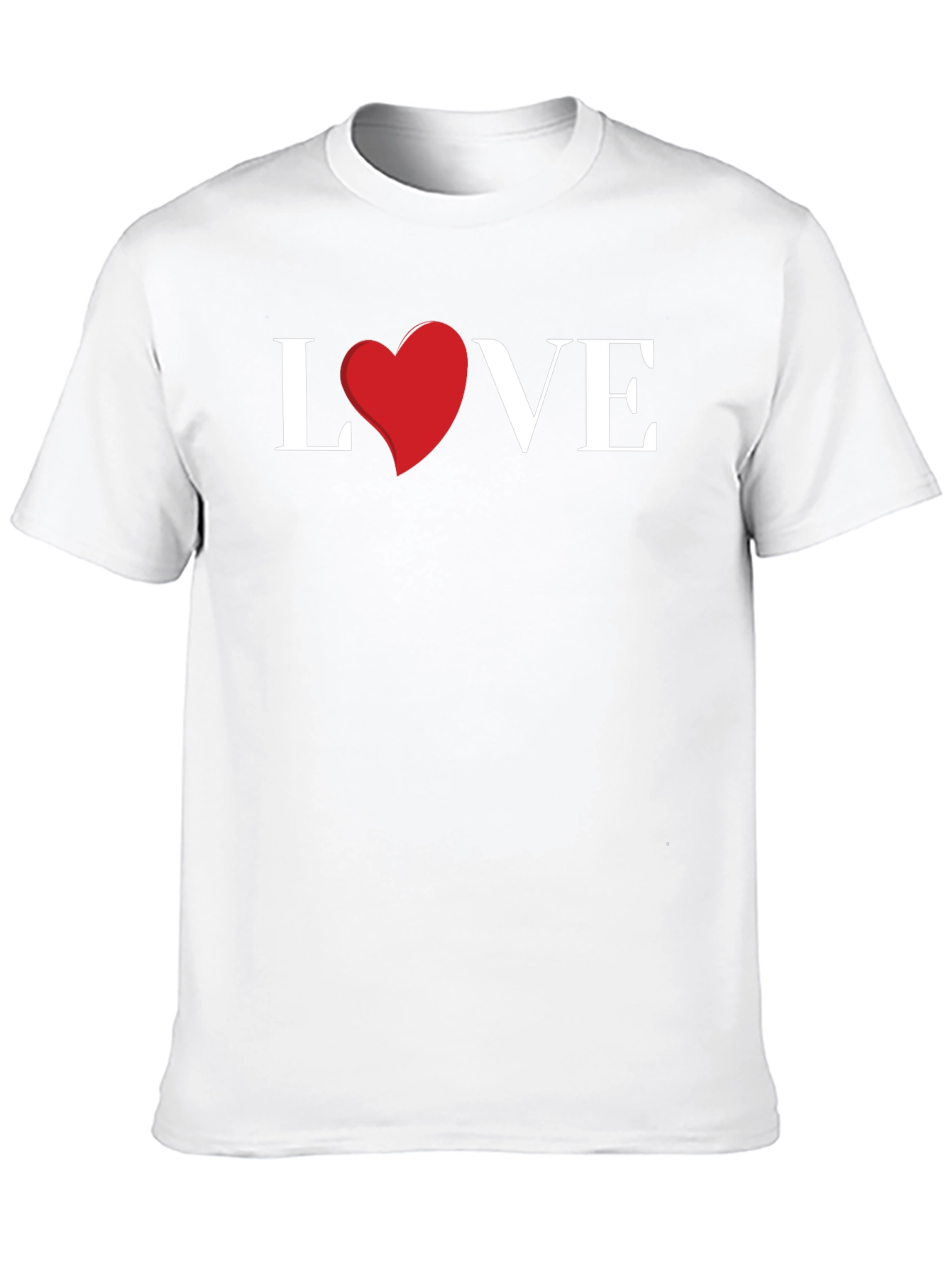 Love Heart Graphic Tee - Stylish Black T-Shirt