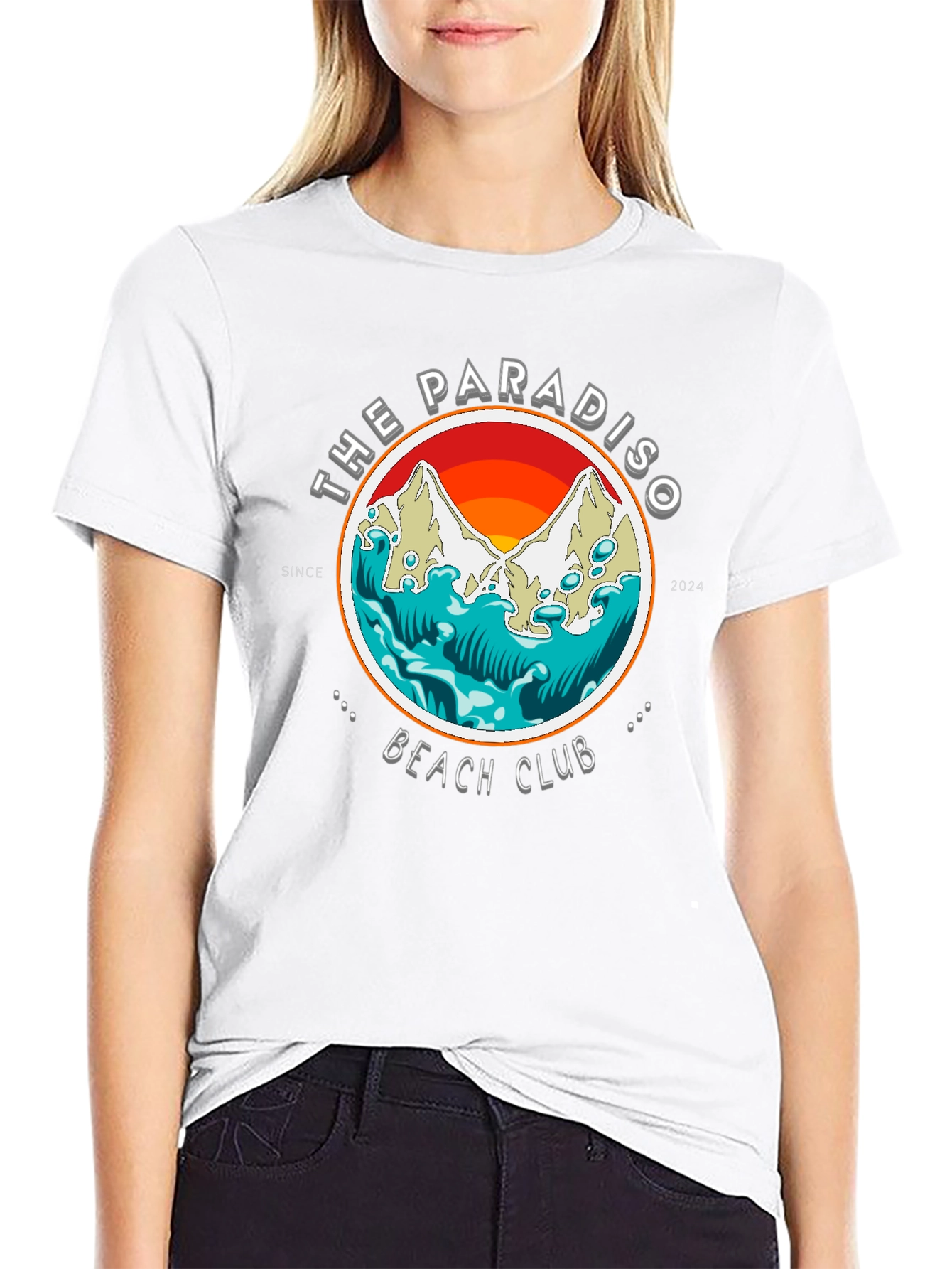 The Paradiso Beach Club Black Graphic Tee