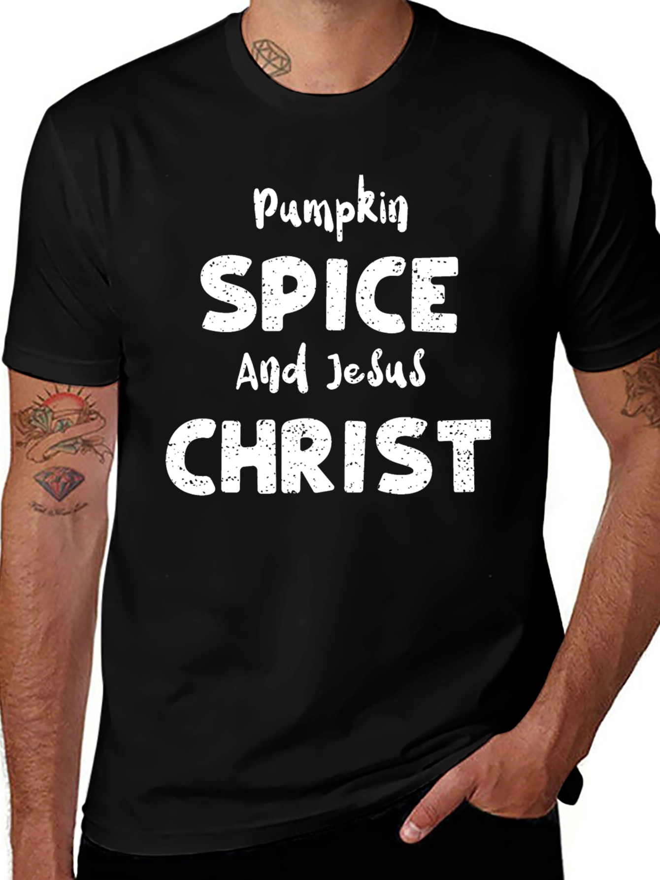 Pumpkin Spice & Jesus Christ T-Shirt - Fall Theme