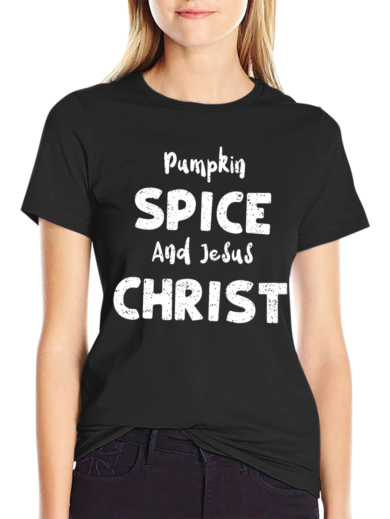 Pumpkin Spice & Jesus Christ T-Shirt - Fall Theme