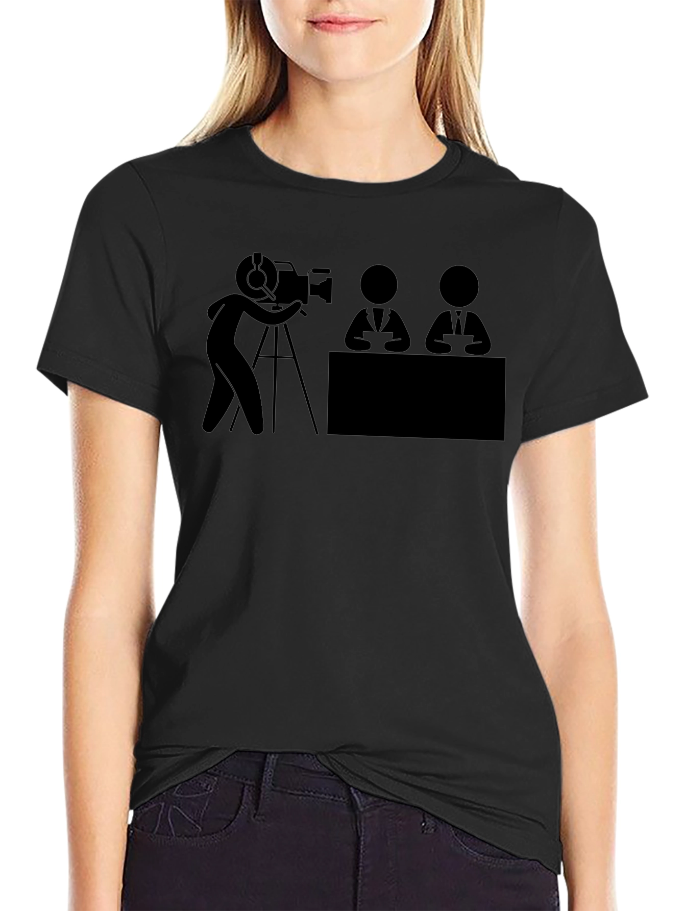 News Crew T-Shirt - Black