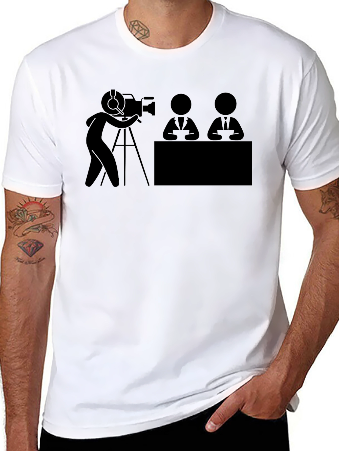 News Crew T-Shirt - Black