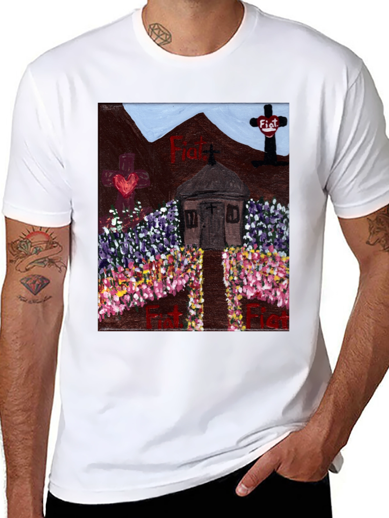 Floral Fiat Tee