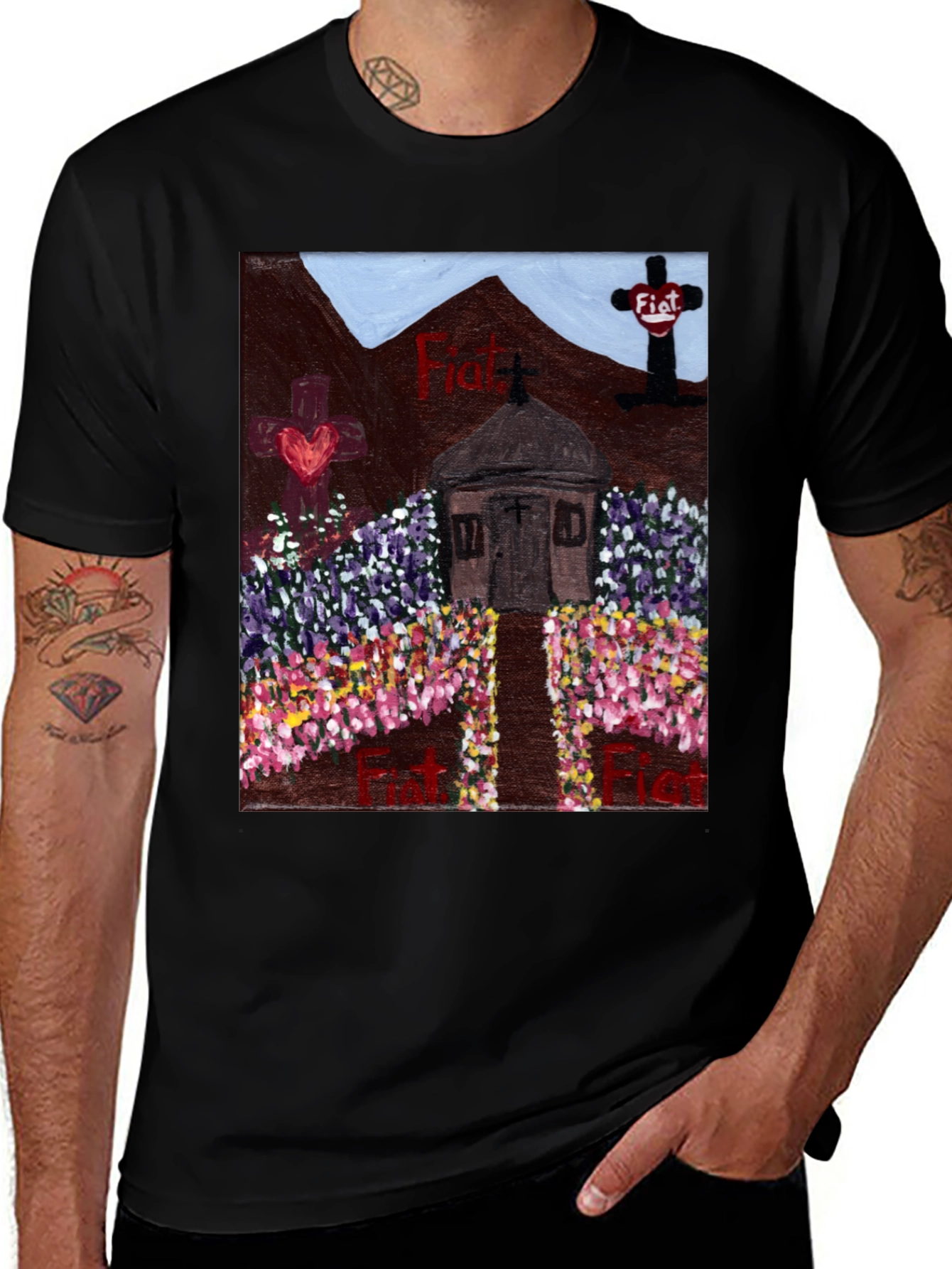 Floral Fiat Tee
