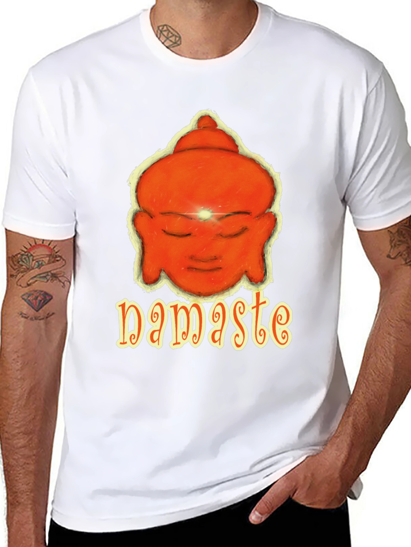 Namaste Buddha Graphic T-Shirt - Spiritual Tee