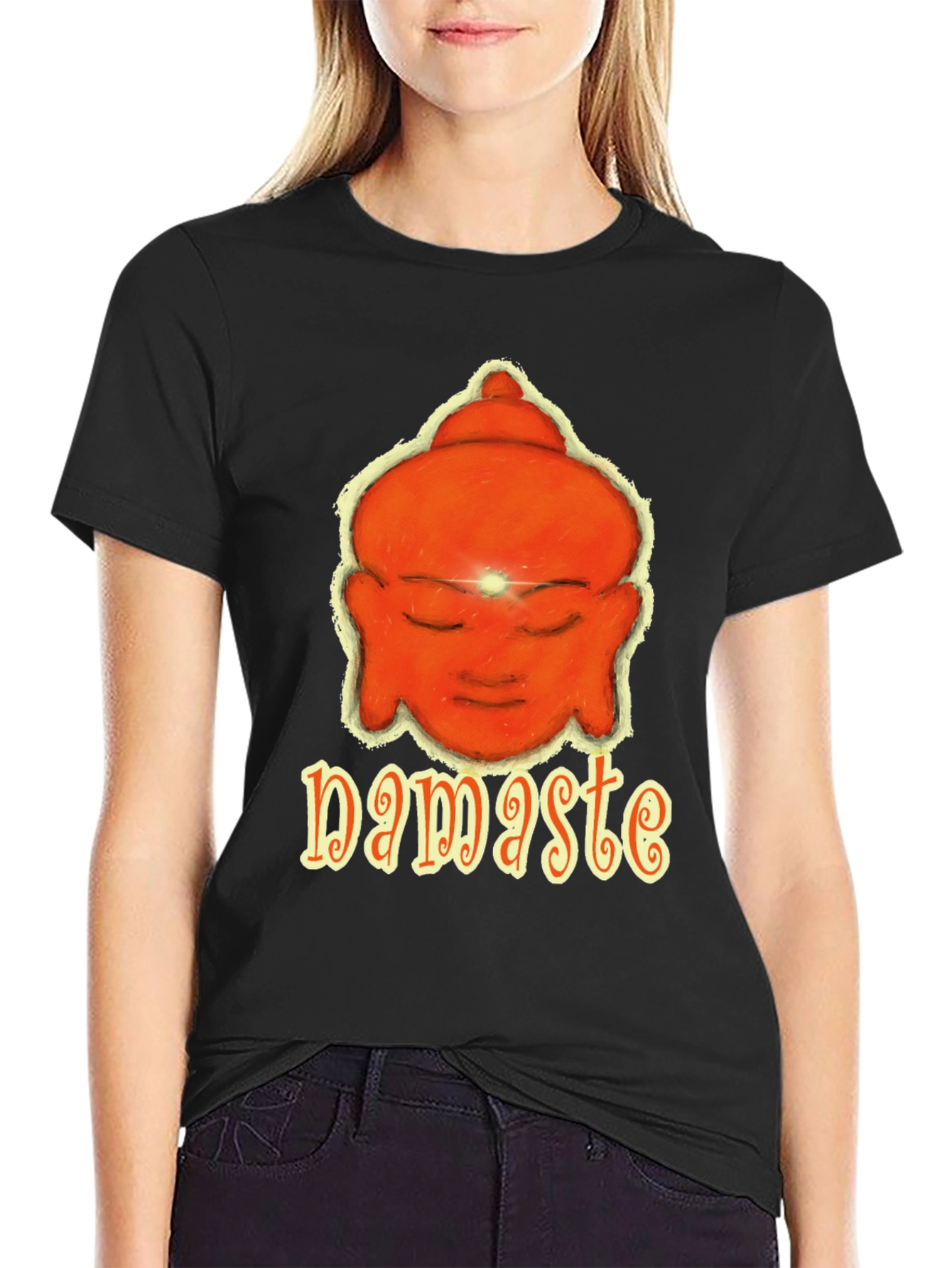 Namaste Buddha Graphic T-Shirt - Spiritual Tee