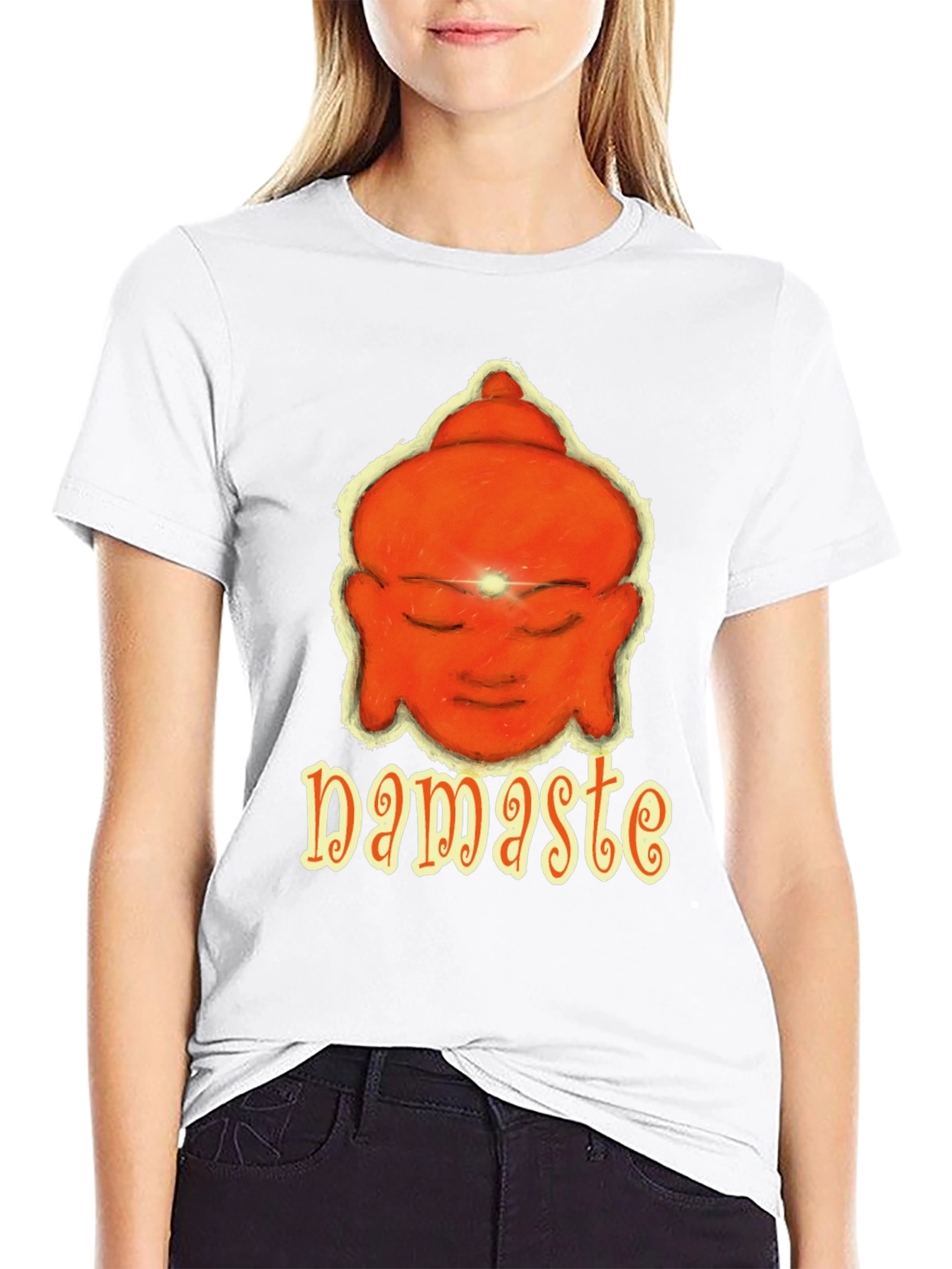 Namaste Buddha Graphic T-Shirt - Spiritual Tee