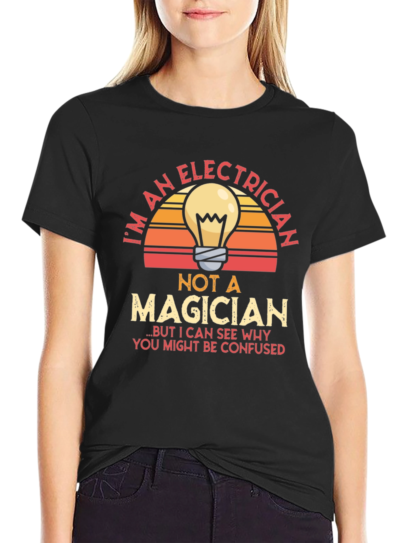 Electrician T-Shirt - Funny Magician Graphic Tee