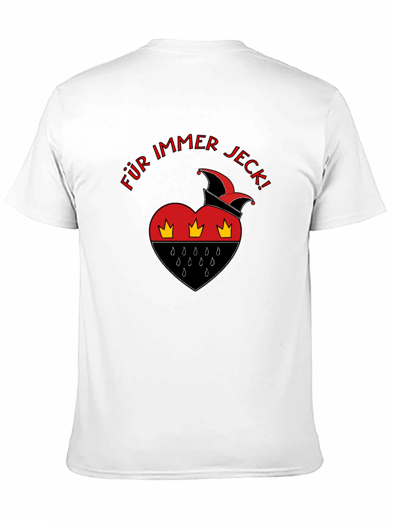 Für Immer Jeck Black T-Shirt